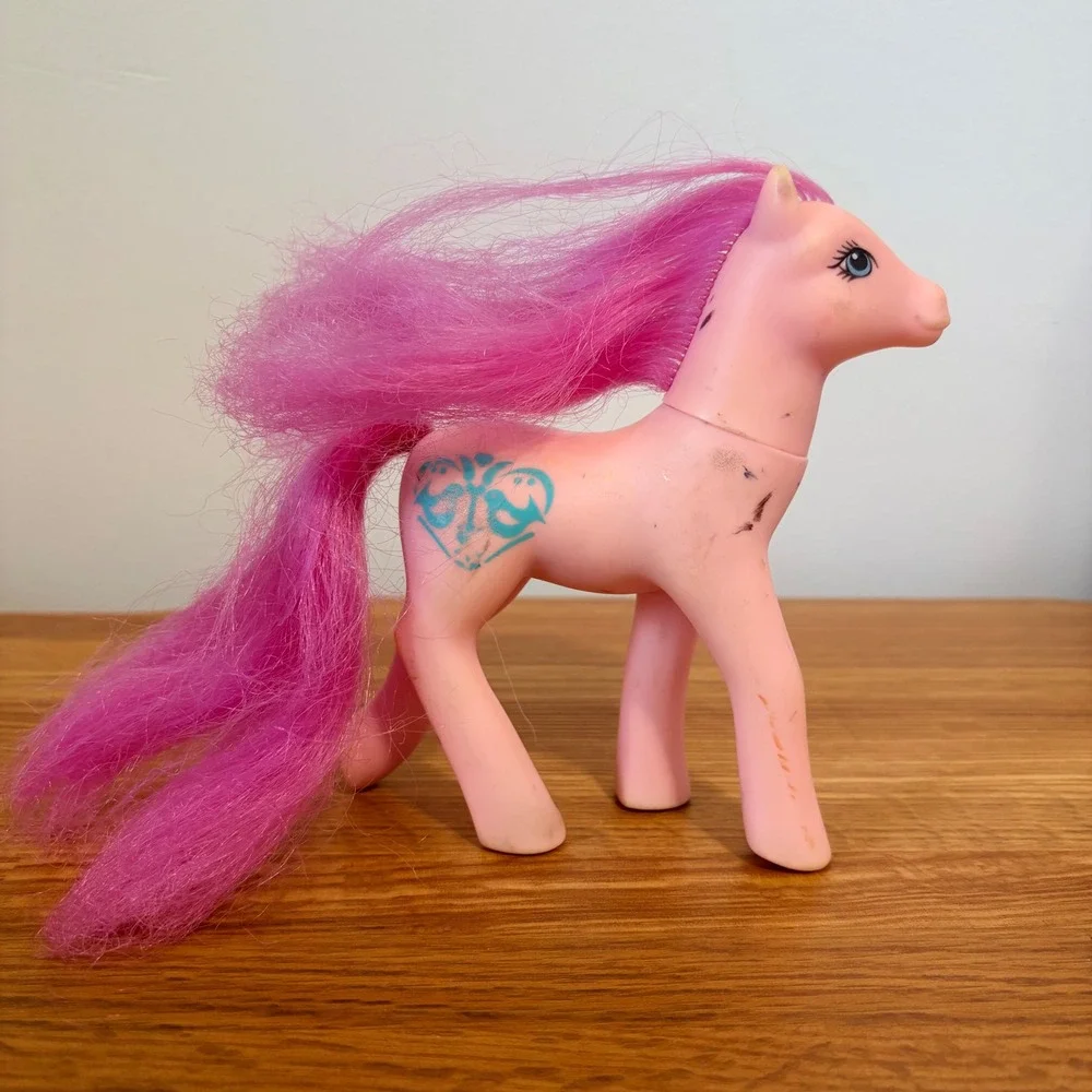 Hasbro My Little Pony G1 Sweetheart Sister Twinkler 1988 Vintage Pink Toy Pony